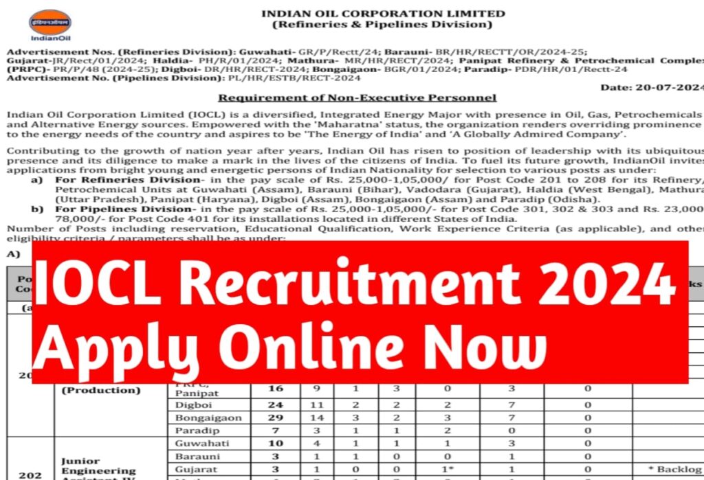 IOCL Recruitment 2024