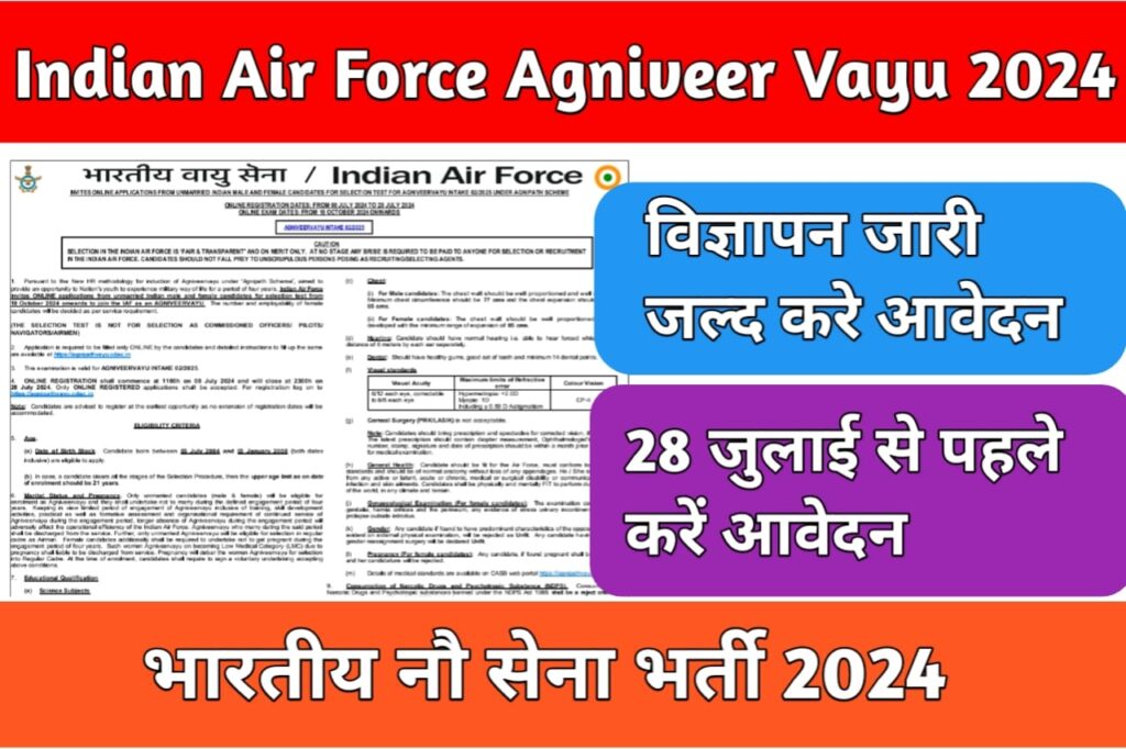 Indian Air Force Agniveer Vayu Bharti 2024